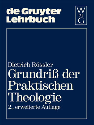 cover image of Grundriß der Praktischen Theologie